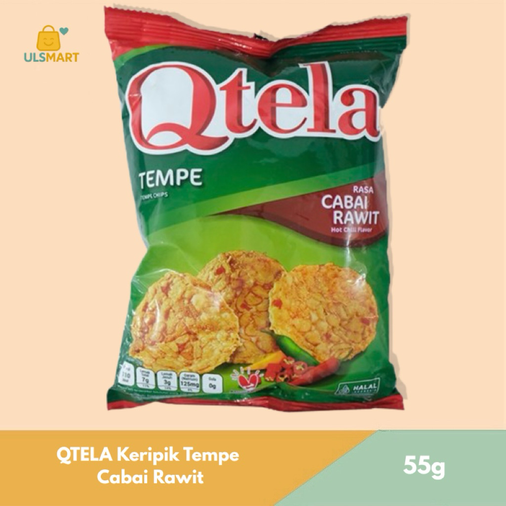 

QTELA Keripik Tempe Cabai Rawit 55 g
