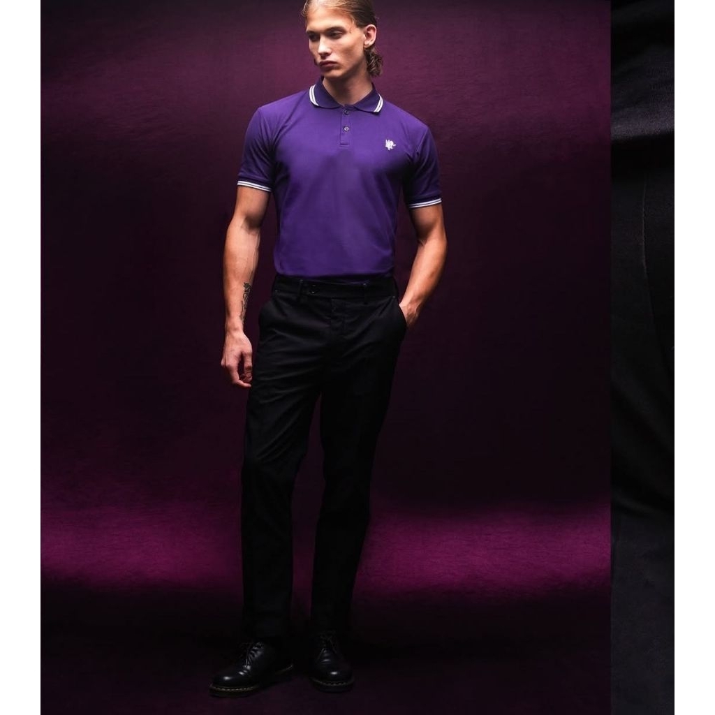 POLO SHIRT JAMES BOOGIE X MATERNAL PPURA DEEP VIOLET ORIGINAL TSHIRT JB DISASTER SPECIAL COLLABORATI