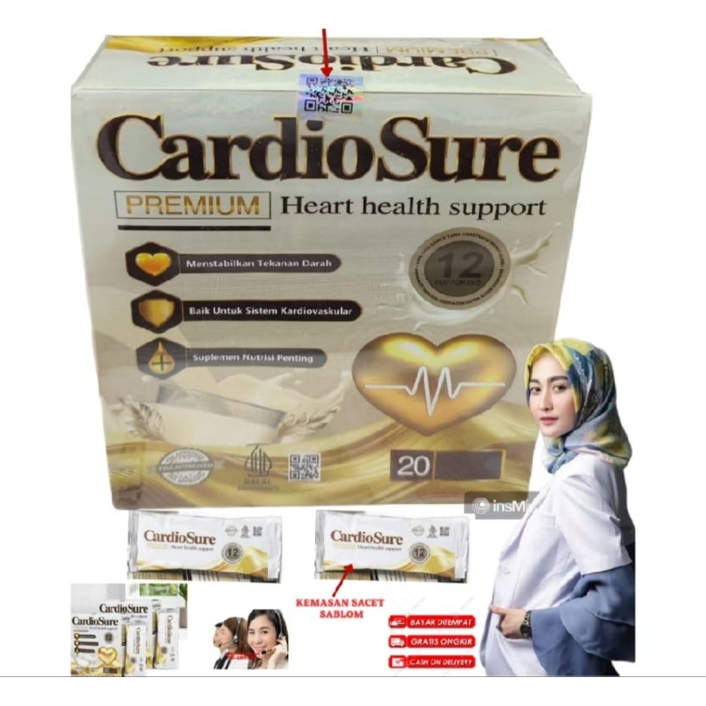 

Cardiosure Premium Official Store Asli - Susu Bubuk Murni Herbal Mengobati Hipertensi Jantung, Kolesterol, Darah Tinggi Ampuh | CardioSure 100% Original