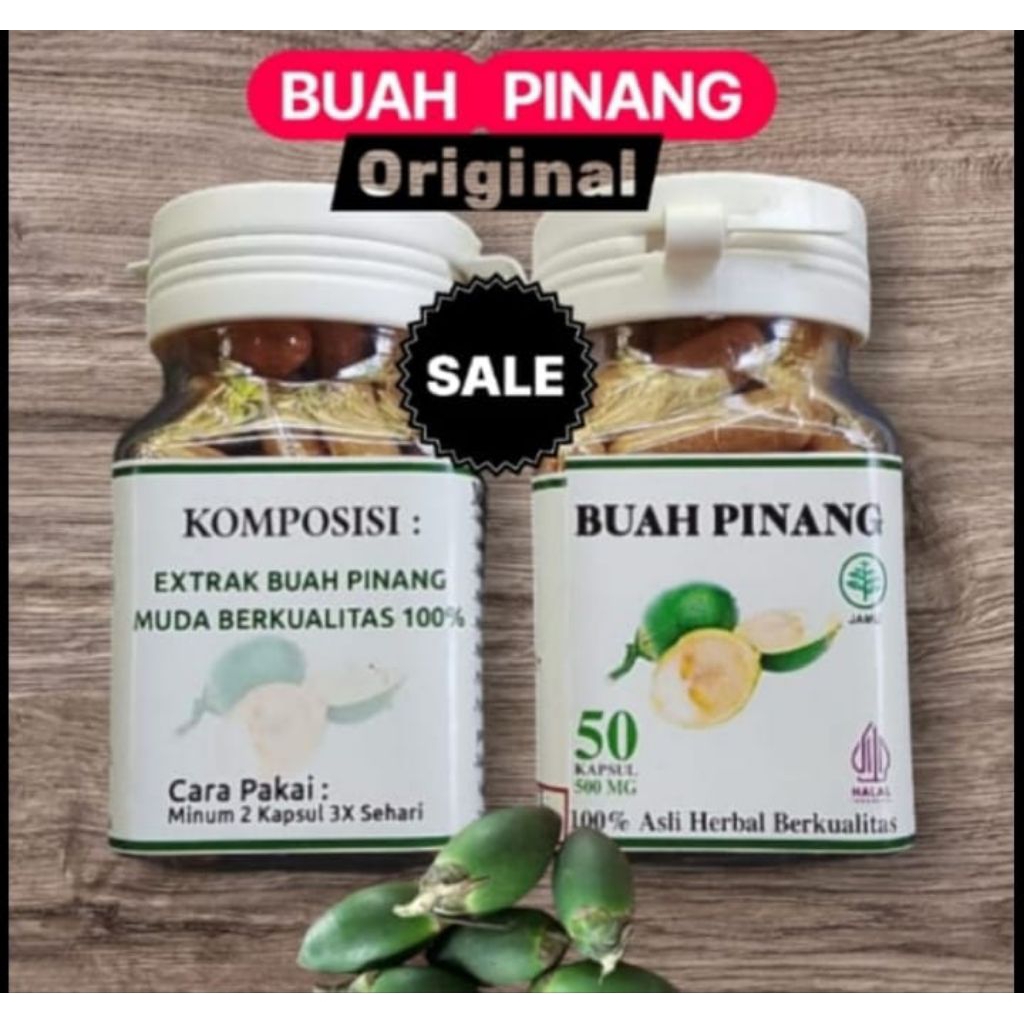 

Buah pinang kemasan botol isi 50.pcs.