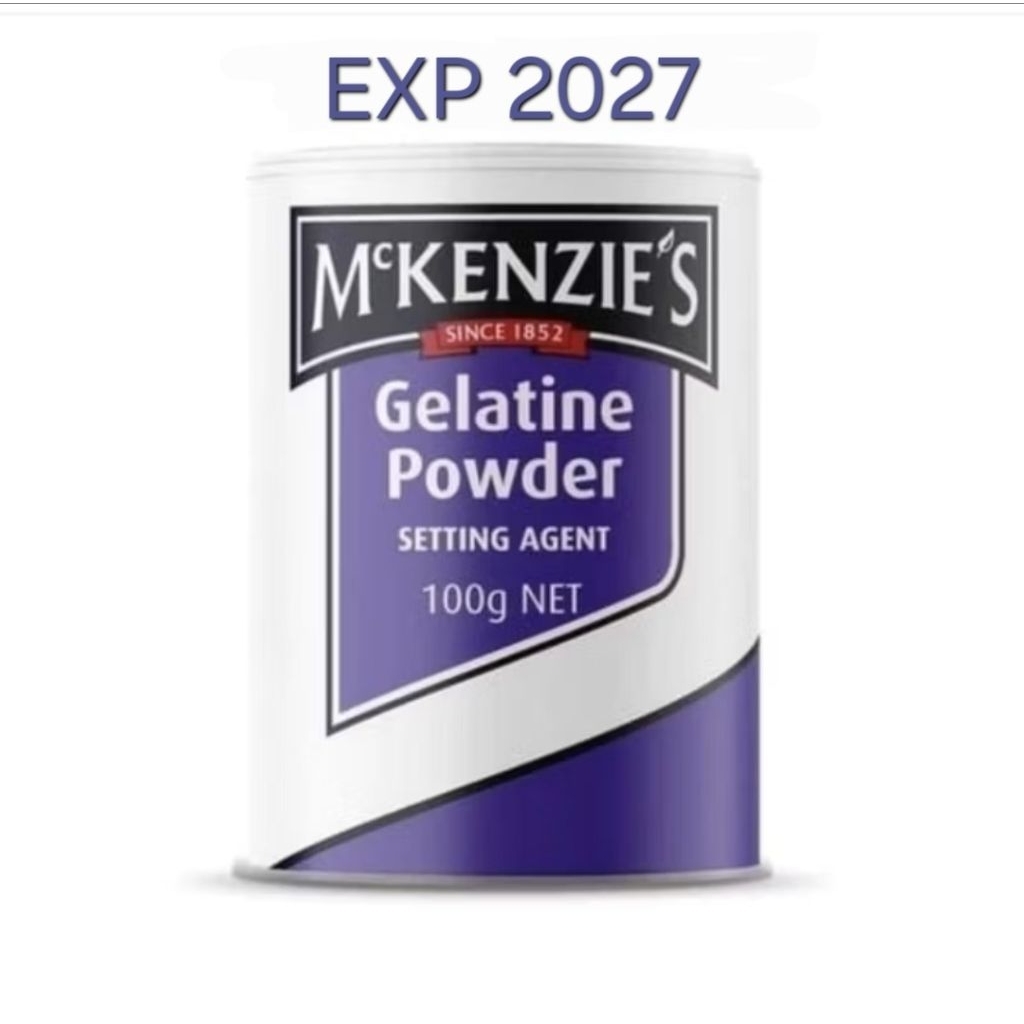 

Mckenzies Gelatine Powder Bubuk Gelatin Mckenzie's Gelatine Powder Bahan Pudding Gelatin Bubuk Jelli Agar-Agar Jeli Jelly Import Australia 125g Mckenzies Baking Powder Mckenzie's Baking Powder Bake Powder Bubuk Bahan Masak Kue Mckenzie's Cream of Tartar