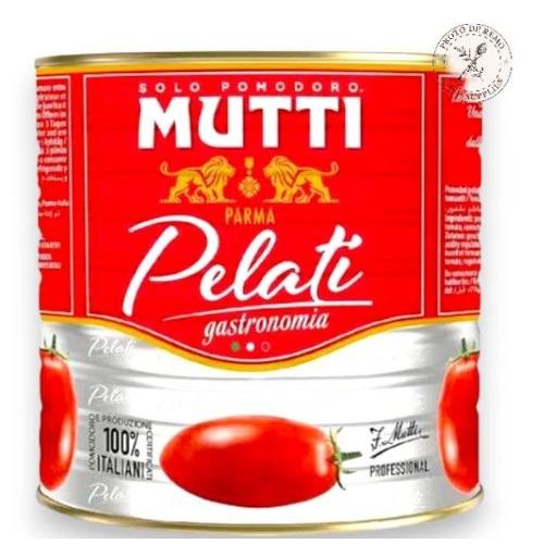 

Mutti Whole Peeled Tomato 2,5kg - Tomat Kupas Kaleng - sameday instant only