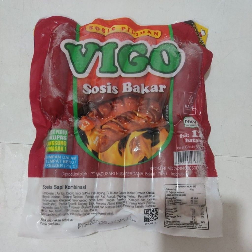 

Vigo Sosis bakar Mini isi 12 550gr