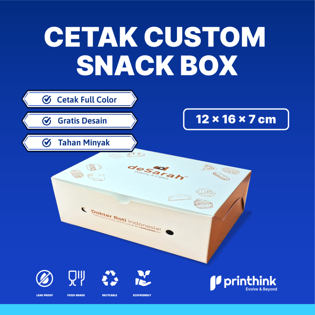 

Snack Box Custom Design Gratis Uk 12x16x7cm Ivory290 Min Order 1000Pcs
