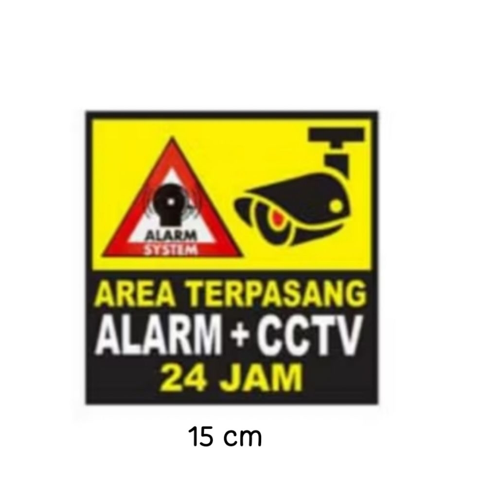 

Sticker CCTV Alarm print