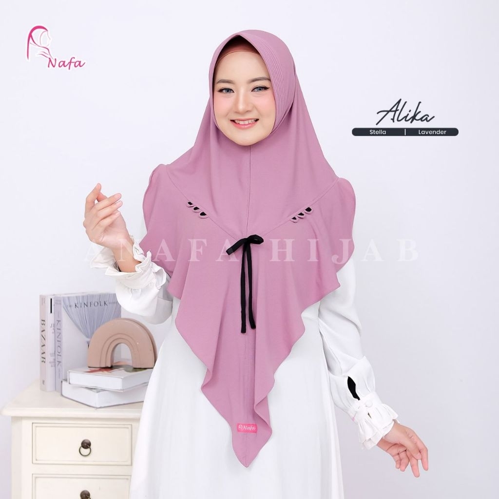 BERGO ALIKA jilbab jersey pet antem panjang syar'i Anafa Hijab
