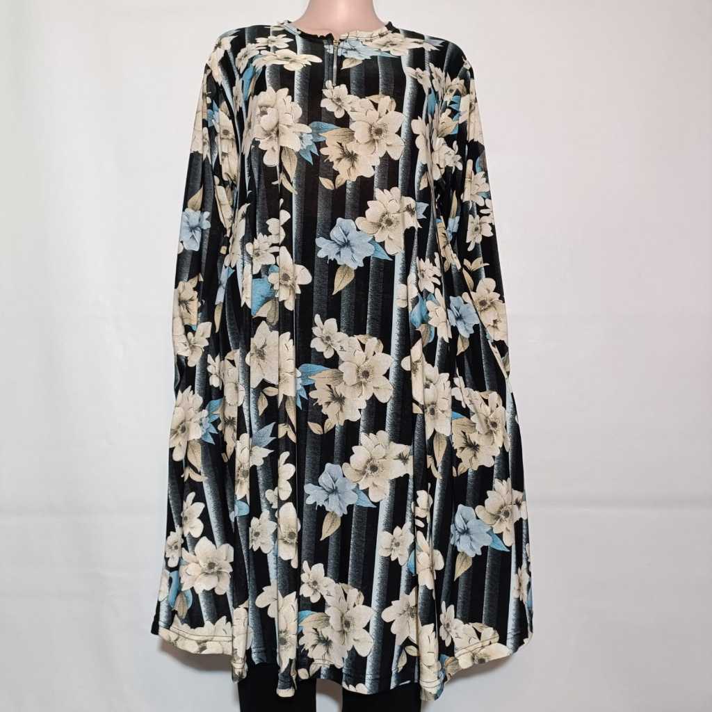 Tunik Busui Super Jumbo Jersey LD 120-160 PB 105/ Tunik Atasan Wanita Muslimah Model Tunik Mayung