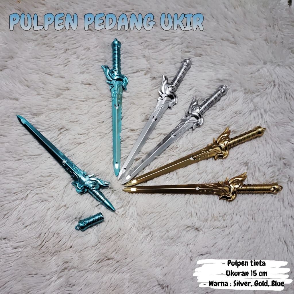 

Pen Tinta Unik Bentuk Pedang Ukir