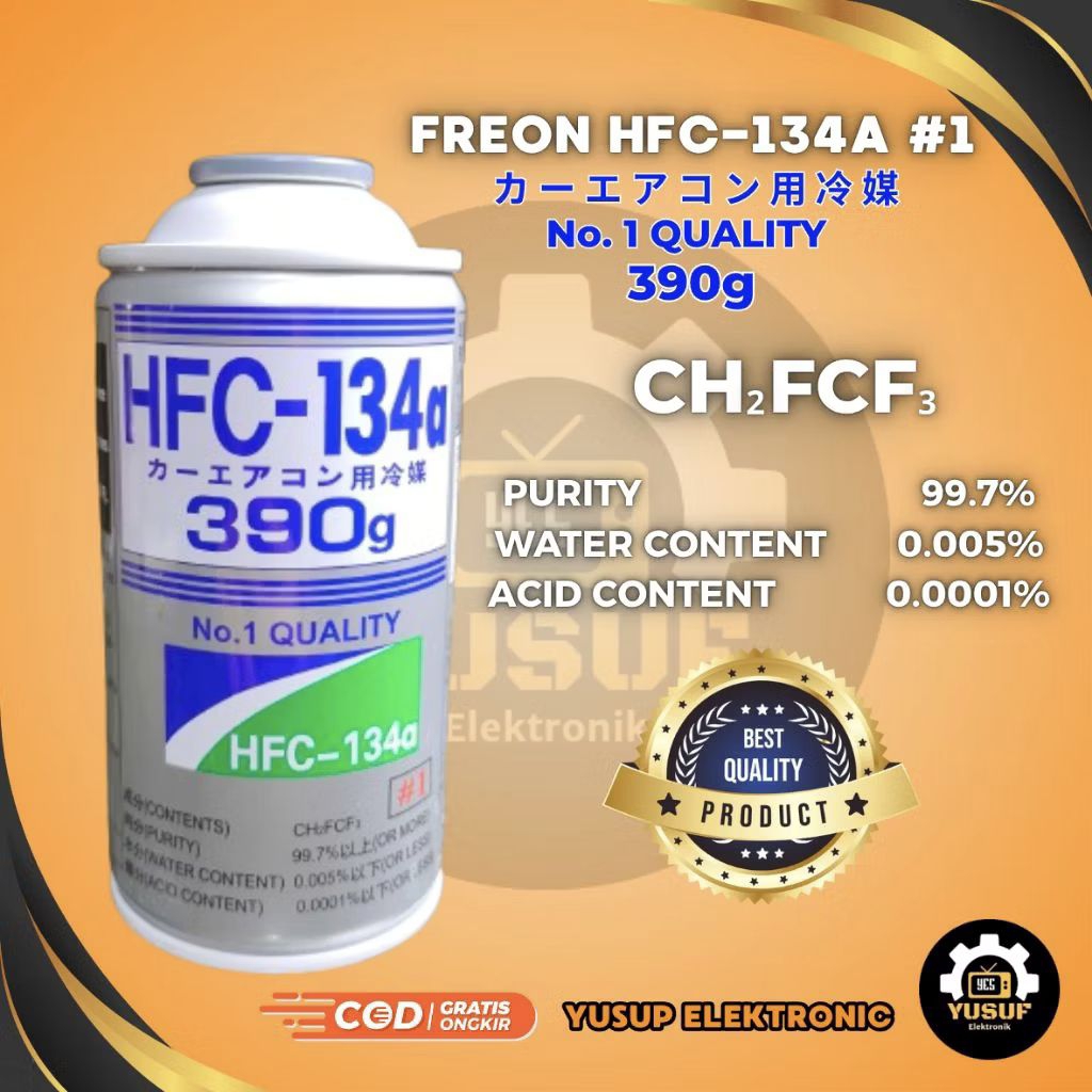 TERMURAH FREON HFC 134 #1 PREON  R134A  / HFC 134A  #1 REFRIGERANT FREON AC MOBIL, KULKAS, FREZEER, 