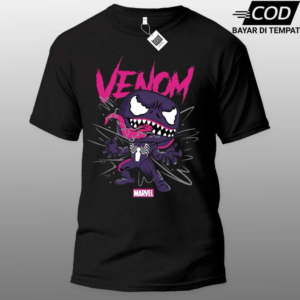 Kaos Superhero VENOM Baju distro Keren Combed 24s