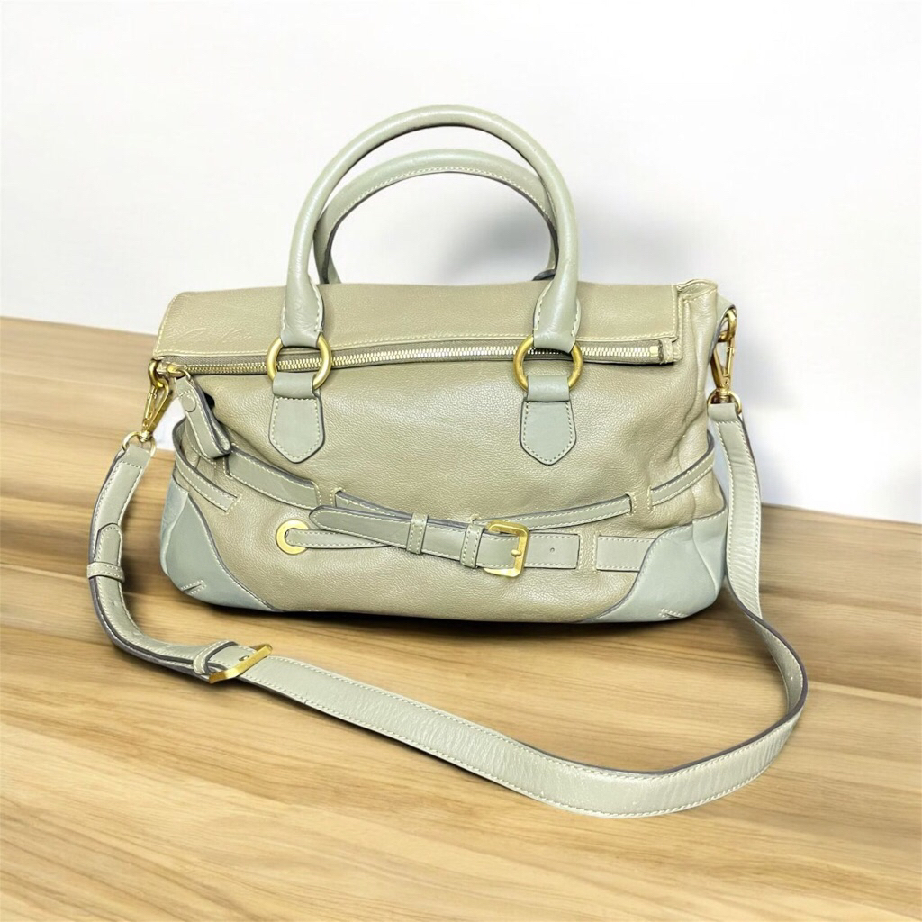 tas preloved bahan kulit asli brand Anne Klein