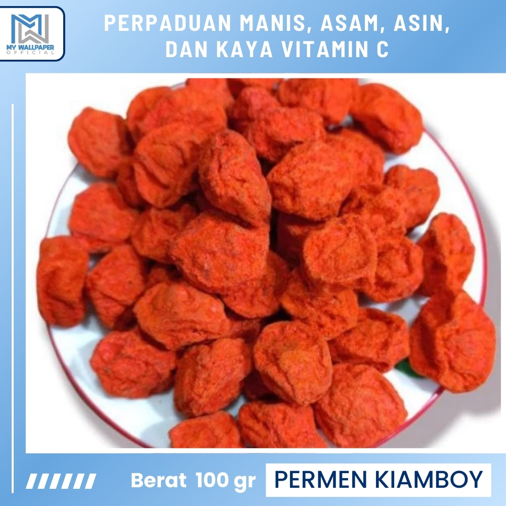 

Manisan Potongan Buah Kiamboy Merah Asinan Kiamboi Putih Tanpa Biji Plum Kering Asin Asem 100 Gram