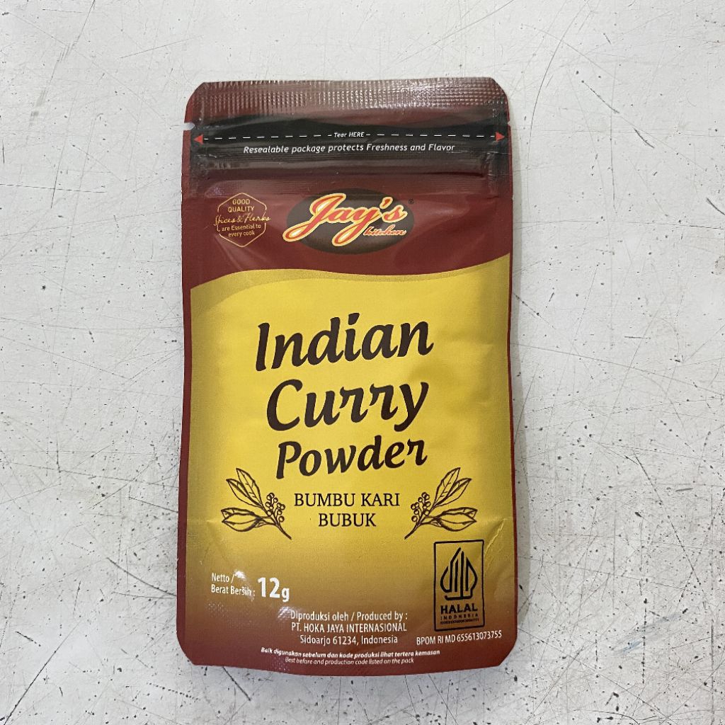 

Jay's indian curry powder sachet 12 gram | bumbu kari bubuk