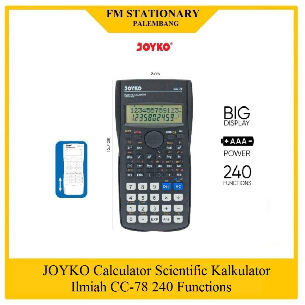 

Kalkulator Scientific ilmiah JOYKO CC-78
