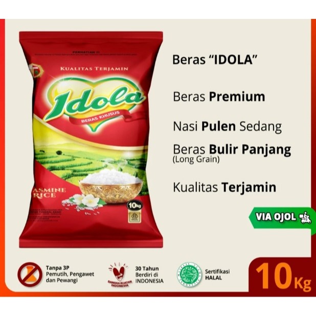 

Beras idola 10kg ( KURIR REGULER )