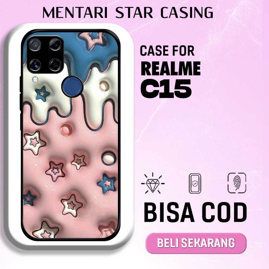 CASE REALME C15 - Softcase Premium Matte Hard Case - Case Glossy Motif LUCU