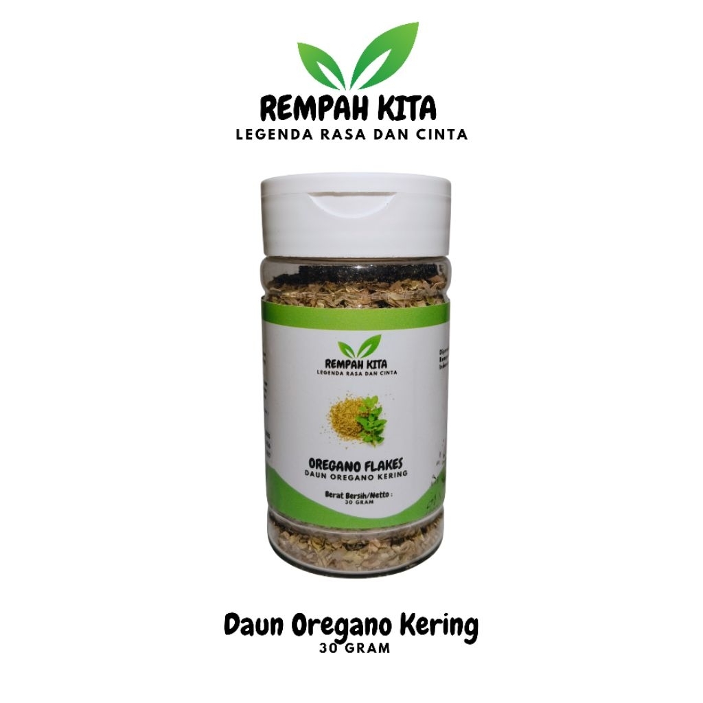 

REMPAH KITA - Daun Oregano Kering / Oregano Flake - Kemasan Botol 30 Gram