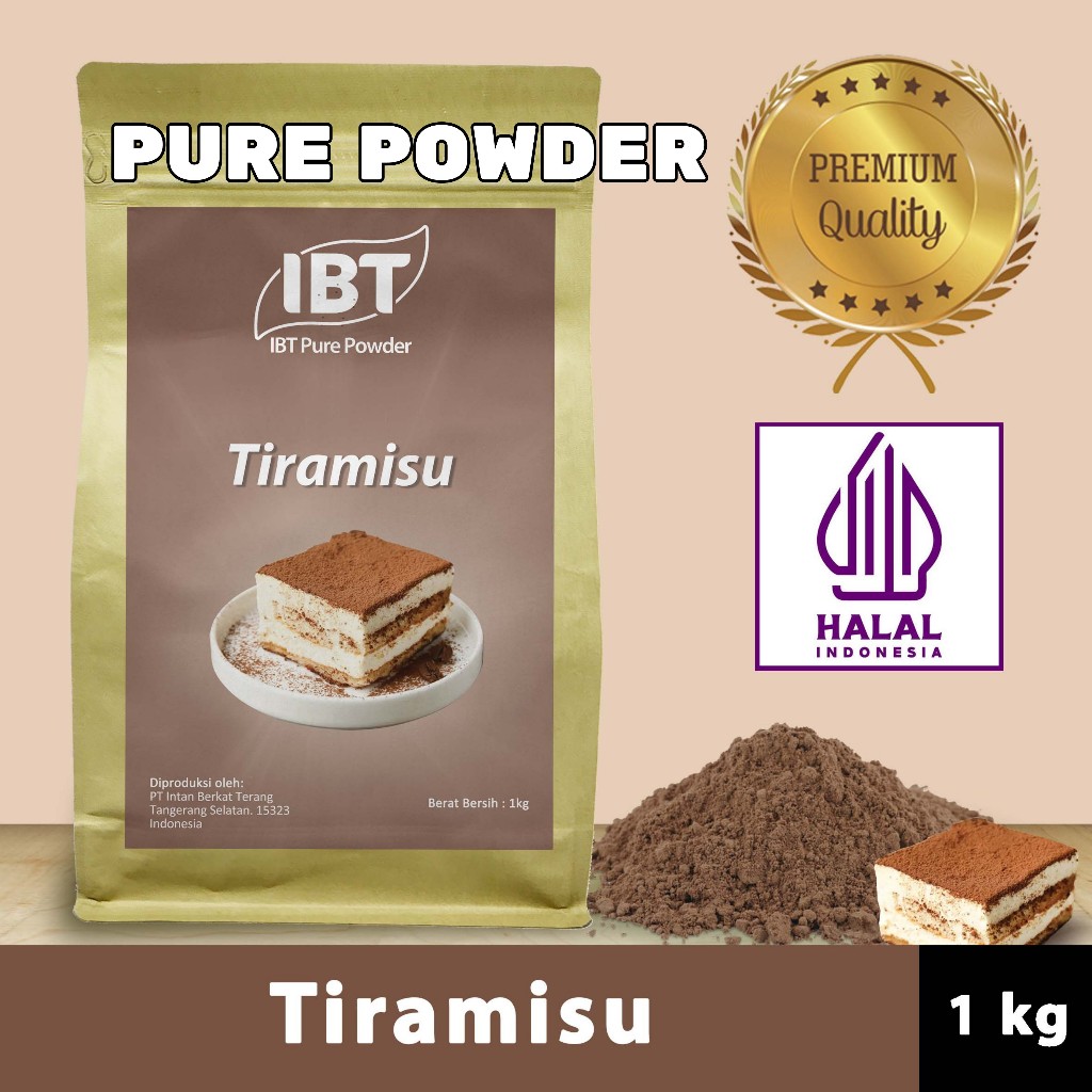 

Pure Tiramisu Powder Essence Murni Bubuk Tiramisu Import Makanan Kue