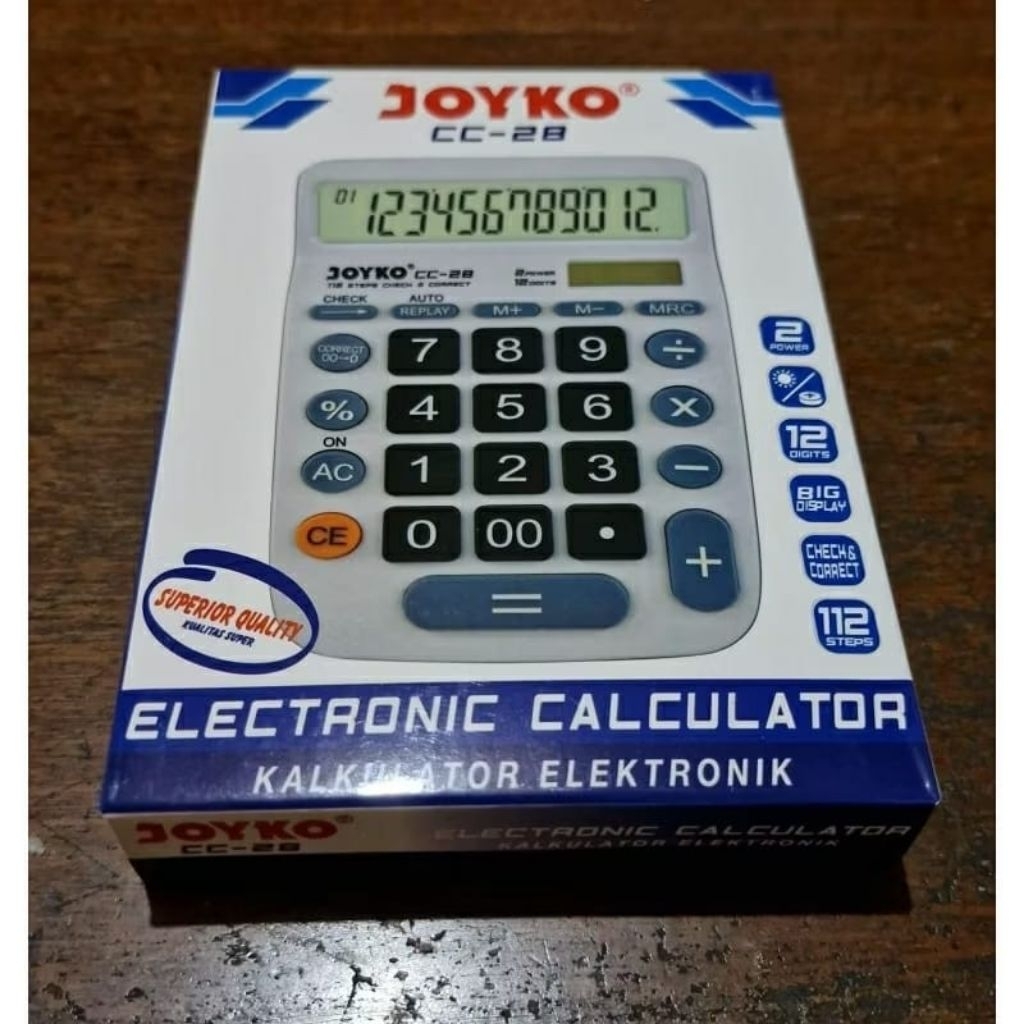 

KALKULATOR 12 DIGITS JOYKO CC-28 / CALCULATOR CC28 JOYKO