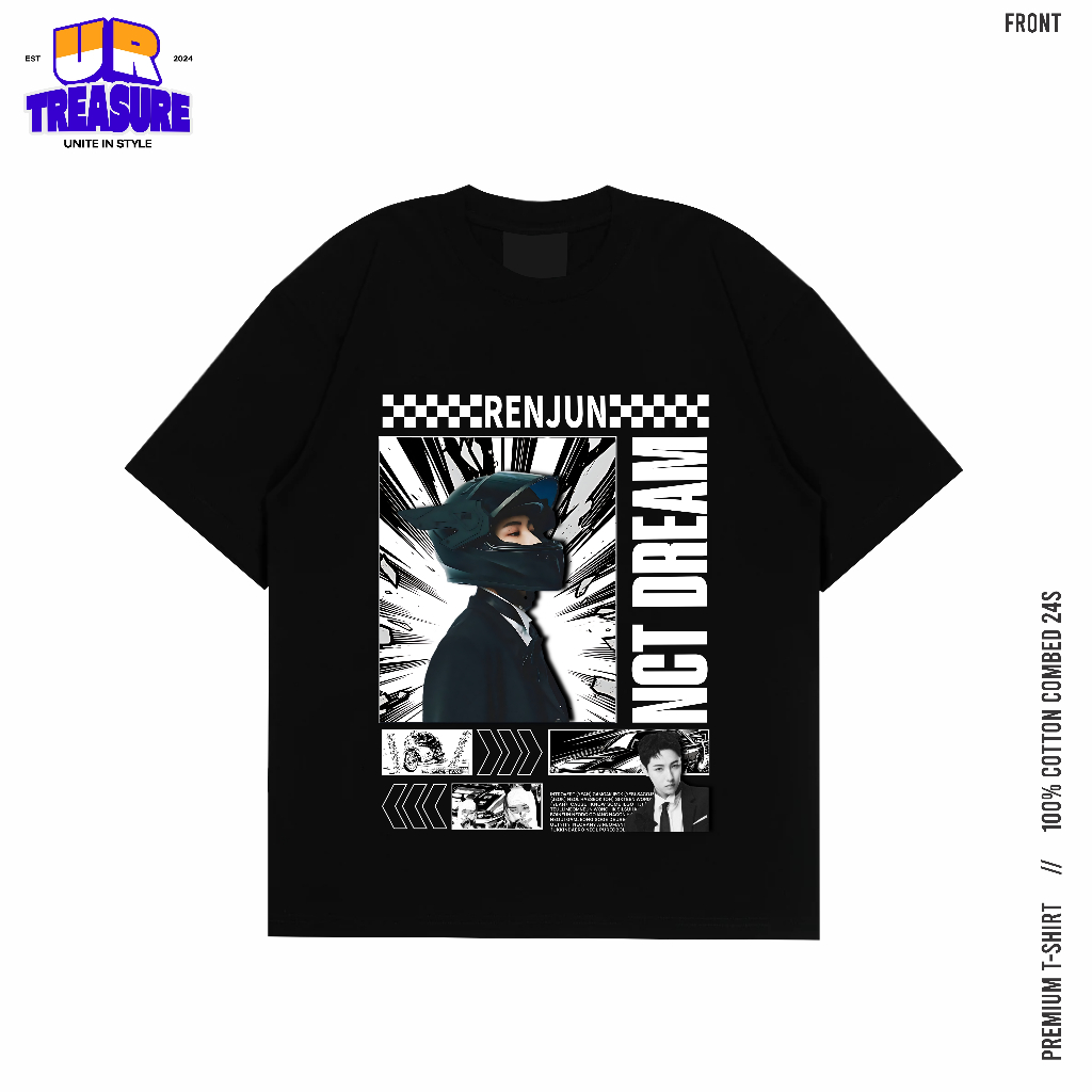 Kaos NCT Dream Renjun unisex cotton combed 24s tebal / tshirt NCT Renjun by urtreasure