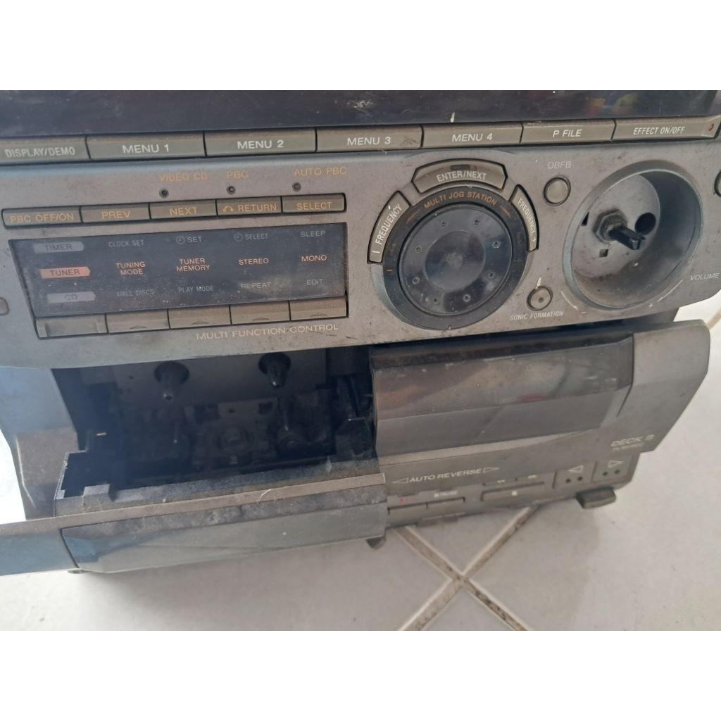 HEAD Compo SONY HCD-V800, Tidak keluar suara