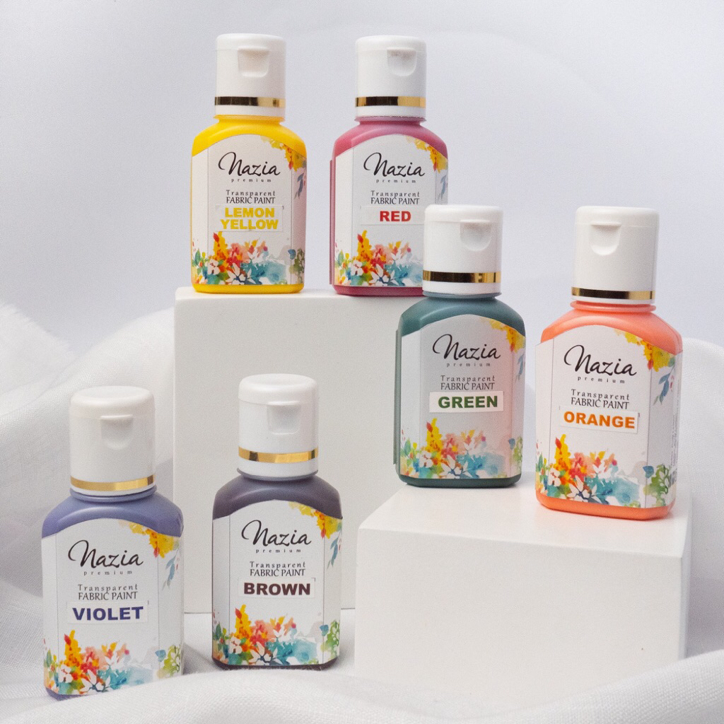 

Cat Kain Tekstil Premium Secondary Color Set Nazia Fabric Paint