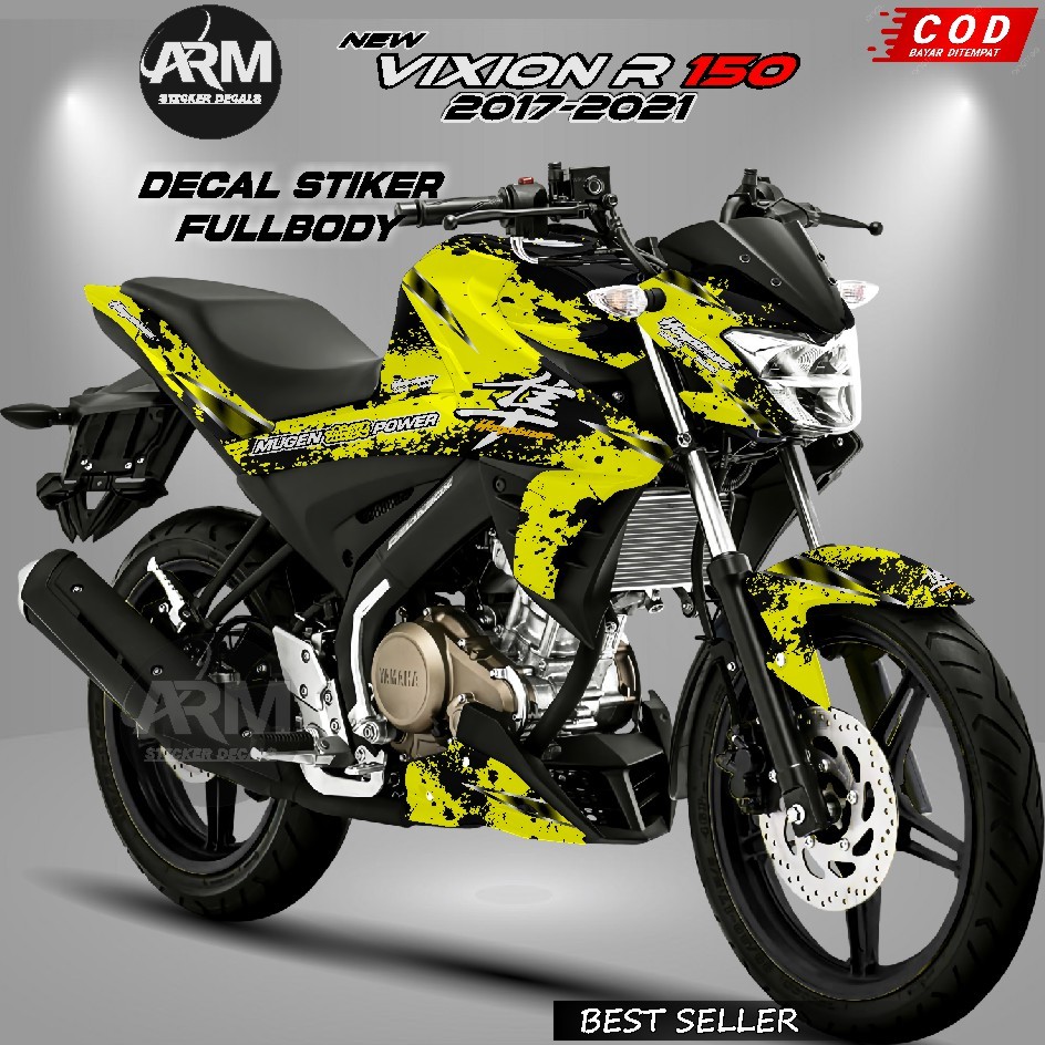 TERLARIS  ARM Decal Stiker Fullbody Motor Yamaha New Vixion R 150 2017-2021 Variasi Hayabusa
