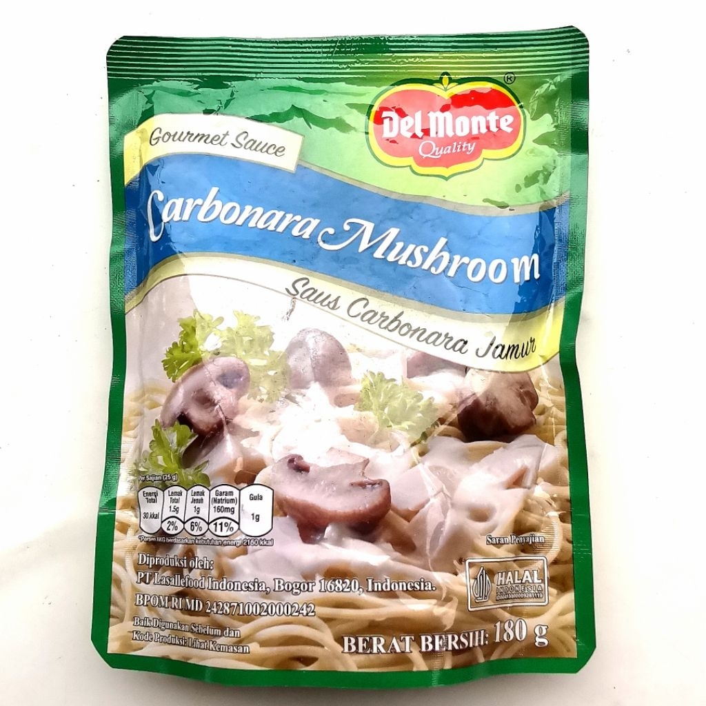 

Del Monte Saus Carbonara Mushroom Jamur 180 gr