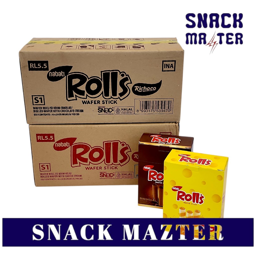 

Nabati Rolls KARTON - ISI 6 BOX (Netto 20 bks x 8 gr)
