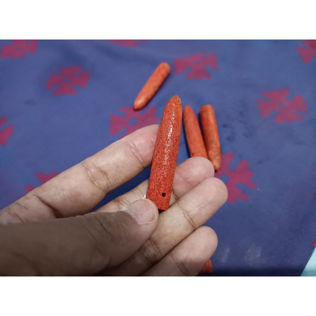 Liontin Bandul Red Coral Natural Asli Original