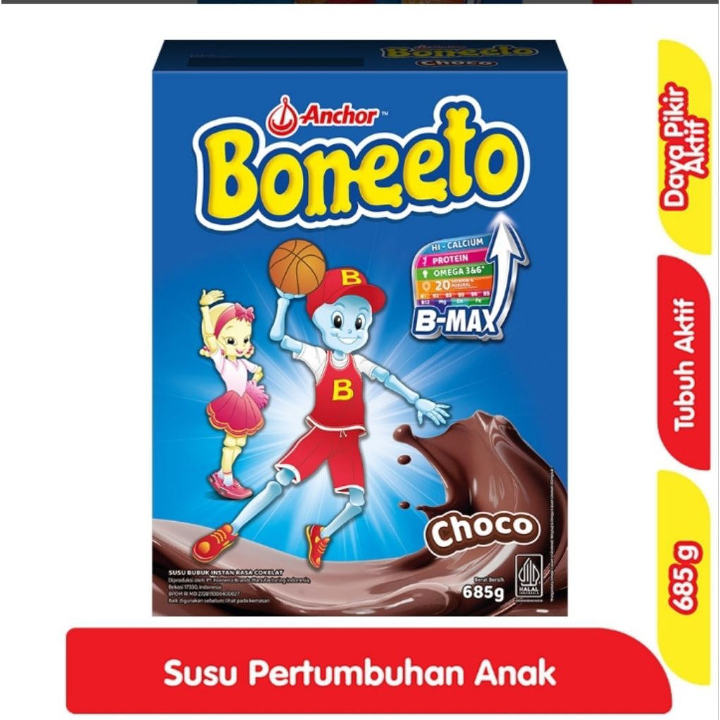 

Boneeto Susu Bubuk Anak Yummy Choco 685 g
