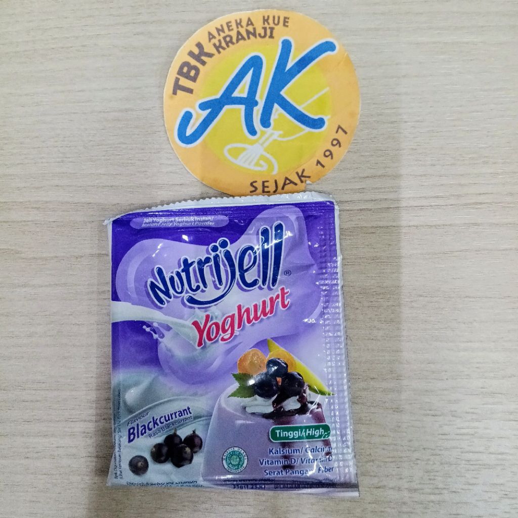 

Nutrijell Yogurt Blackcurrant Strawberry 35gram Nutrijell Yogurt