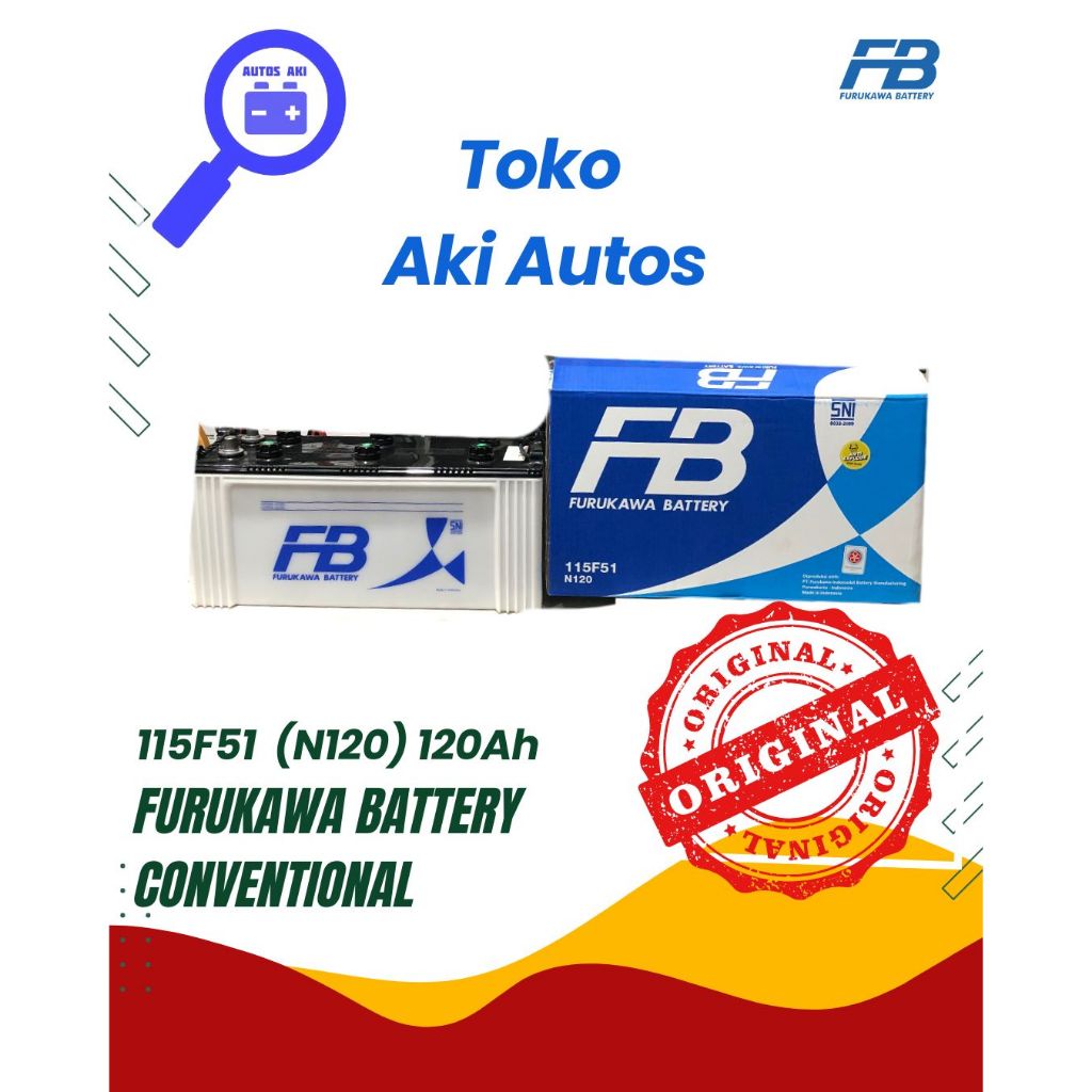 Aki Furukawa Battery Conventional 115F51 (N120) 12V / 120Ah