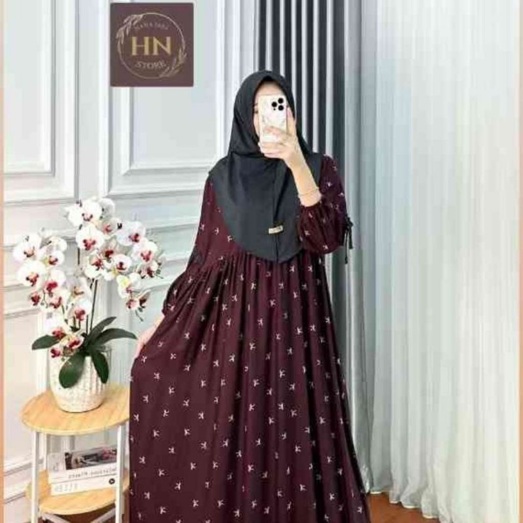 Gamis Rinjani Pita || Gamis Pita || Gamis Modern || Nyaman Dipakai