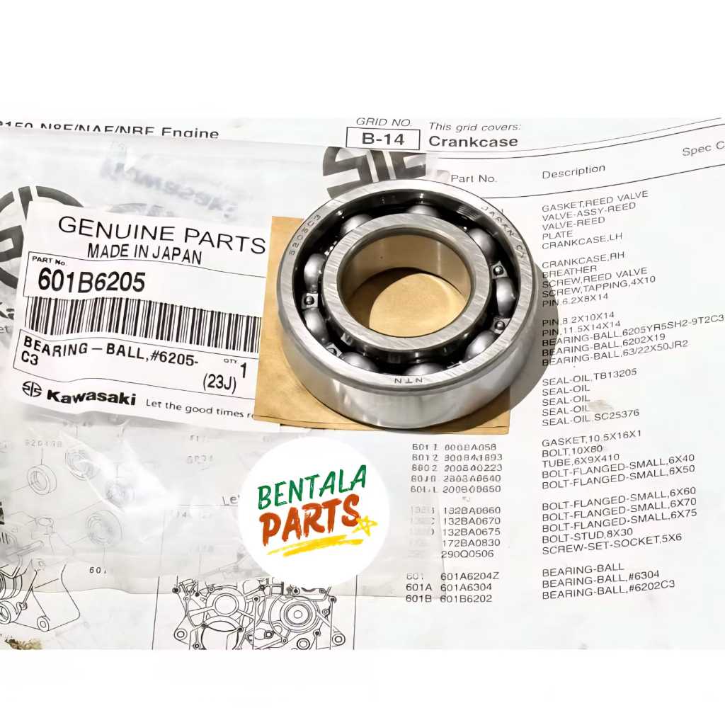 BEARING KRUK AS KIRI (6205) NINJA R SS RR NINJA KIS ORIGINAL KAWASAKI