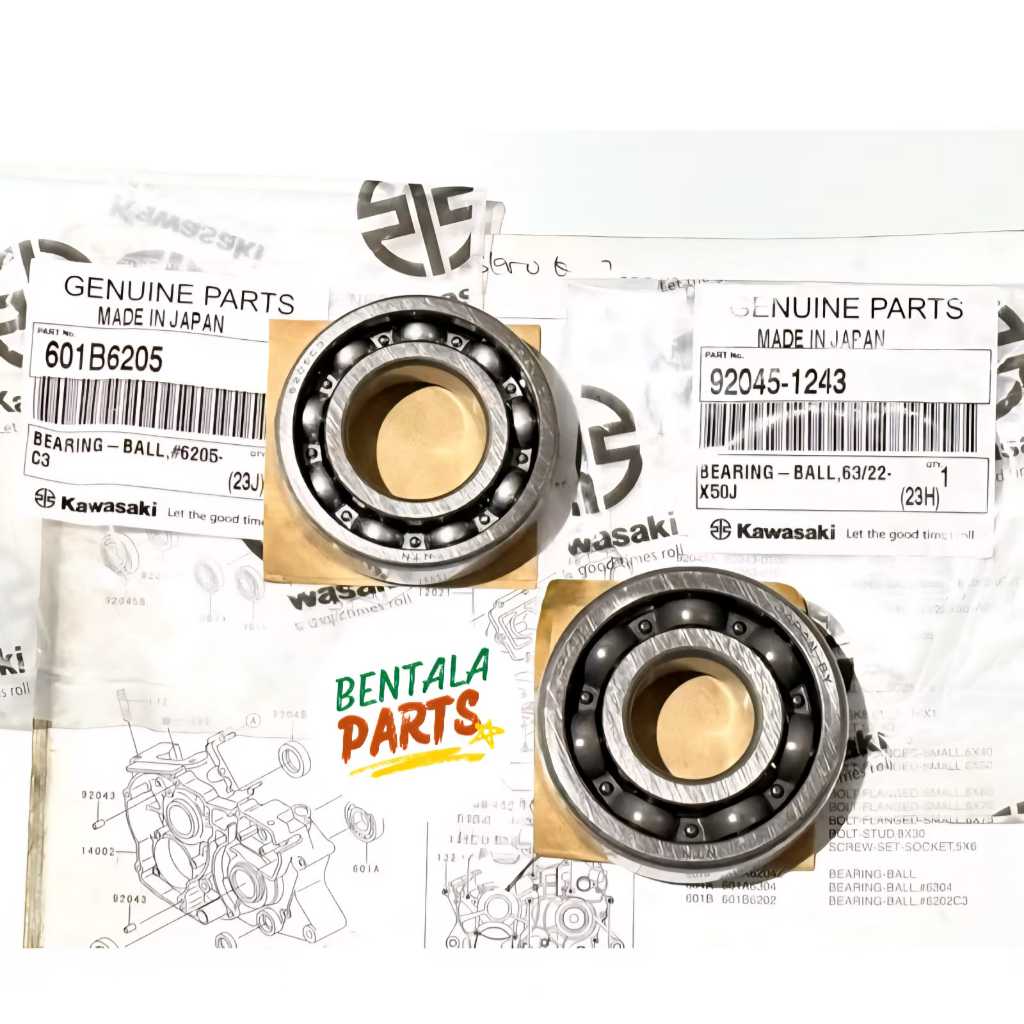 BEARING KRUK AS SET KIRI KANAN NINJA R SS RR NINJA KIS ORIGINAL KAWASAKI