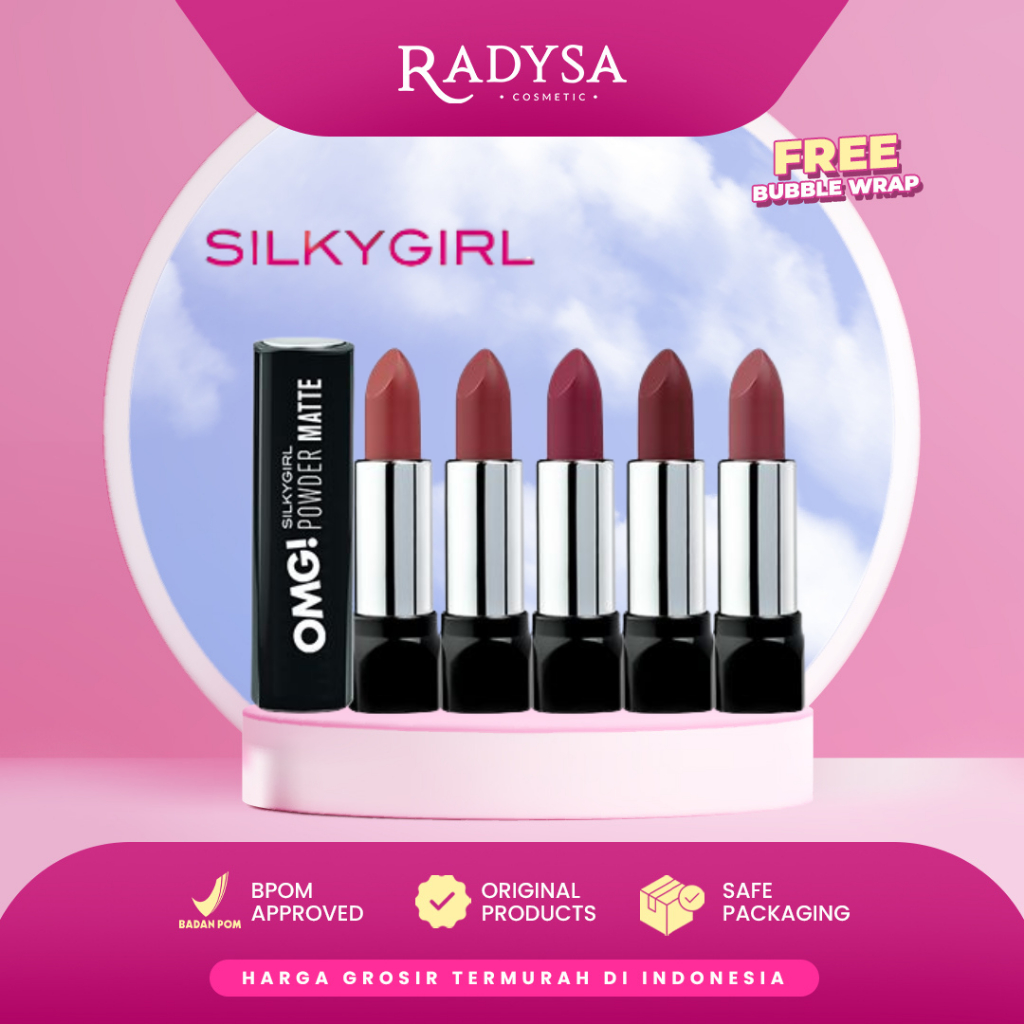 𝐑𝐀𝐃𝐘𝐒𝐀 - SILKYGIRL OMG Powder Matte Lipstick 3.5 ML / Silky Girl