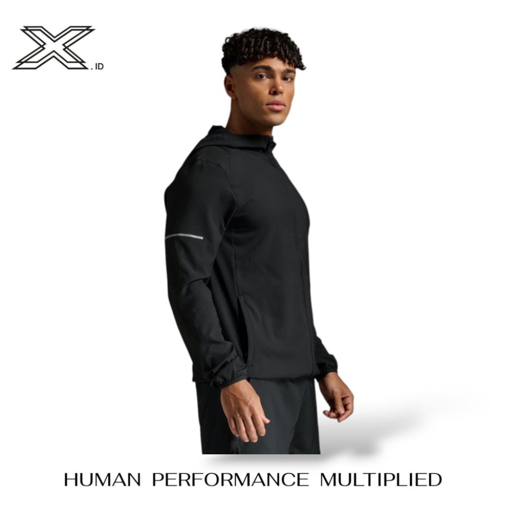 2XU Aero Jacket Men's Black Silver Reflective