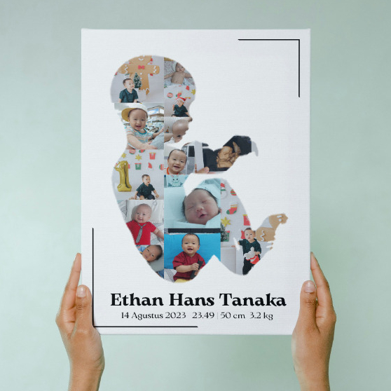 Custom Foto Bayi | Baby Photo | Kolase Foto | Album Foto
