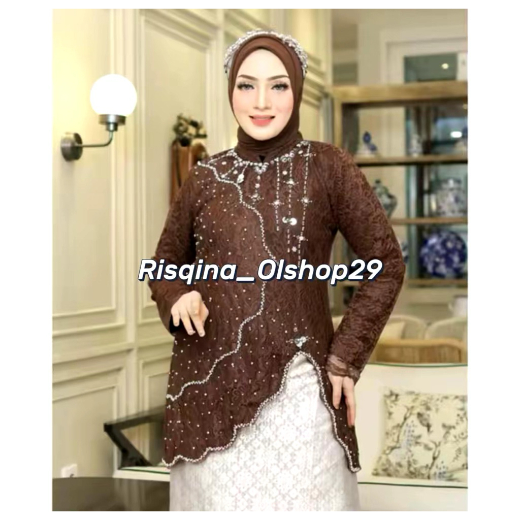 Kebaya Wisuda Modern Kekinian / Baju Pesta Premium Mewah /Atasan Kebaya Elegan /Setelan Kebaya Pesta