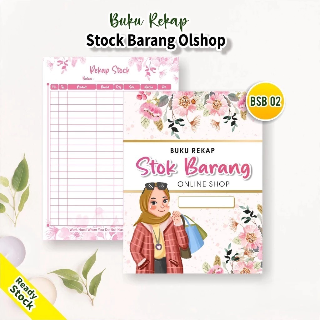 

BUKU OLSHOP / BUKU REKAP PENJUALAN / BUKU LIST ORDER ONLINE SHOP LENGKAP READY STOCK