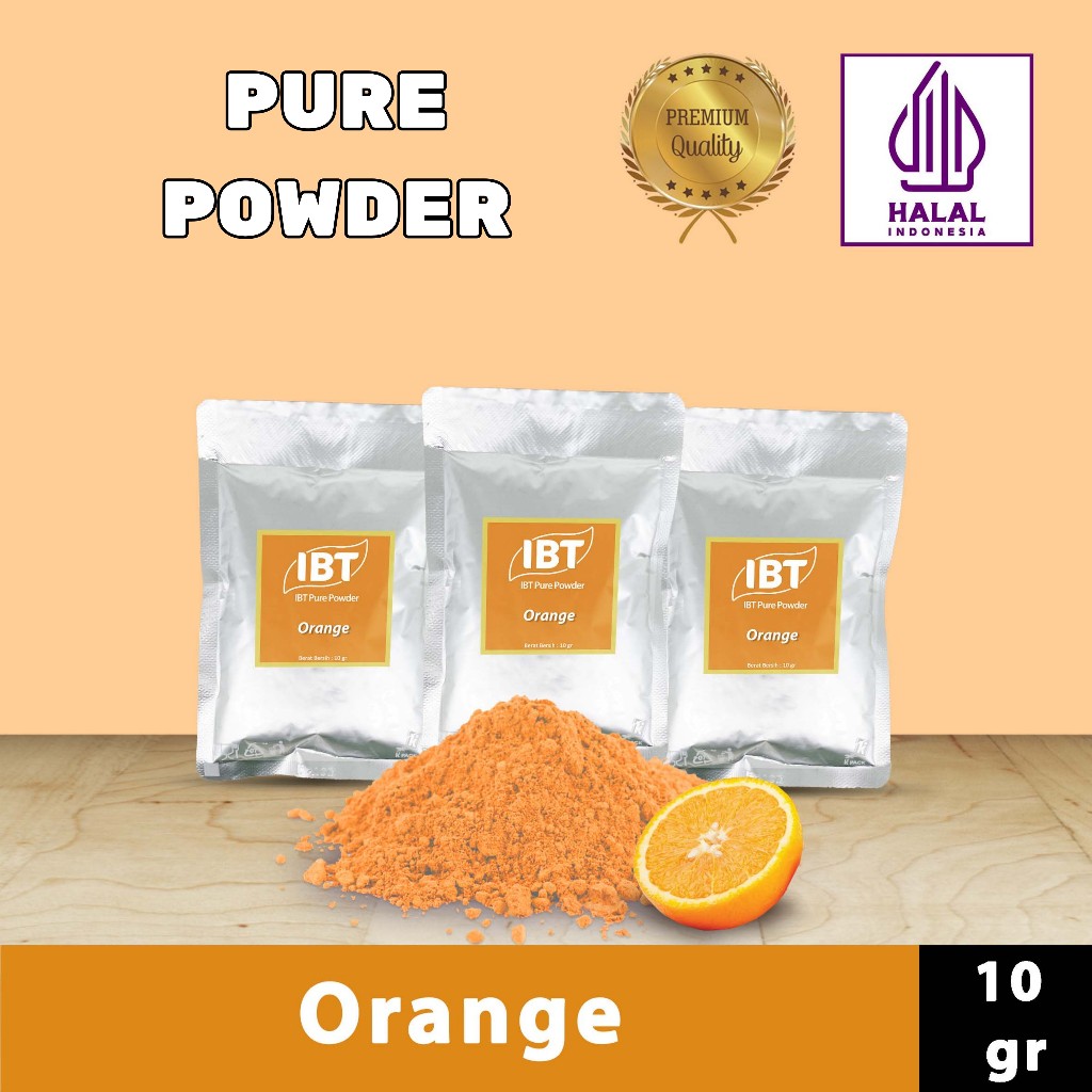 

Pure Orange Powder Impor Taiwan Bubuk Essence Jeruk Murni Kualitas Bagus Sachet
