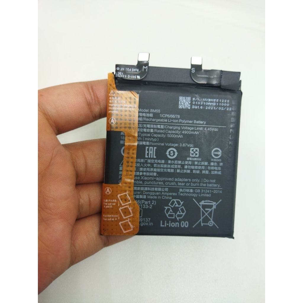 BATRE BATERAI XIAOMI BM55 CABUTAN