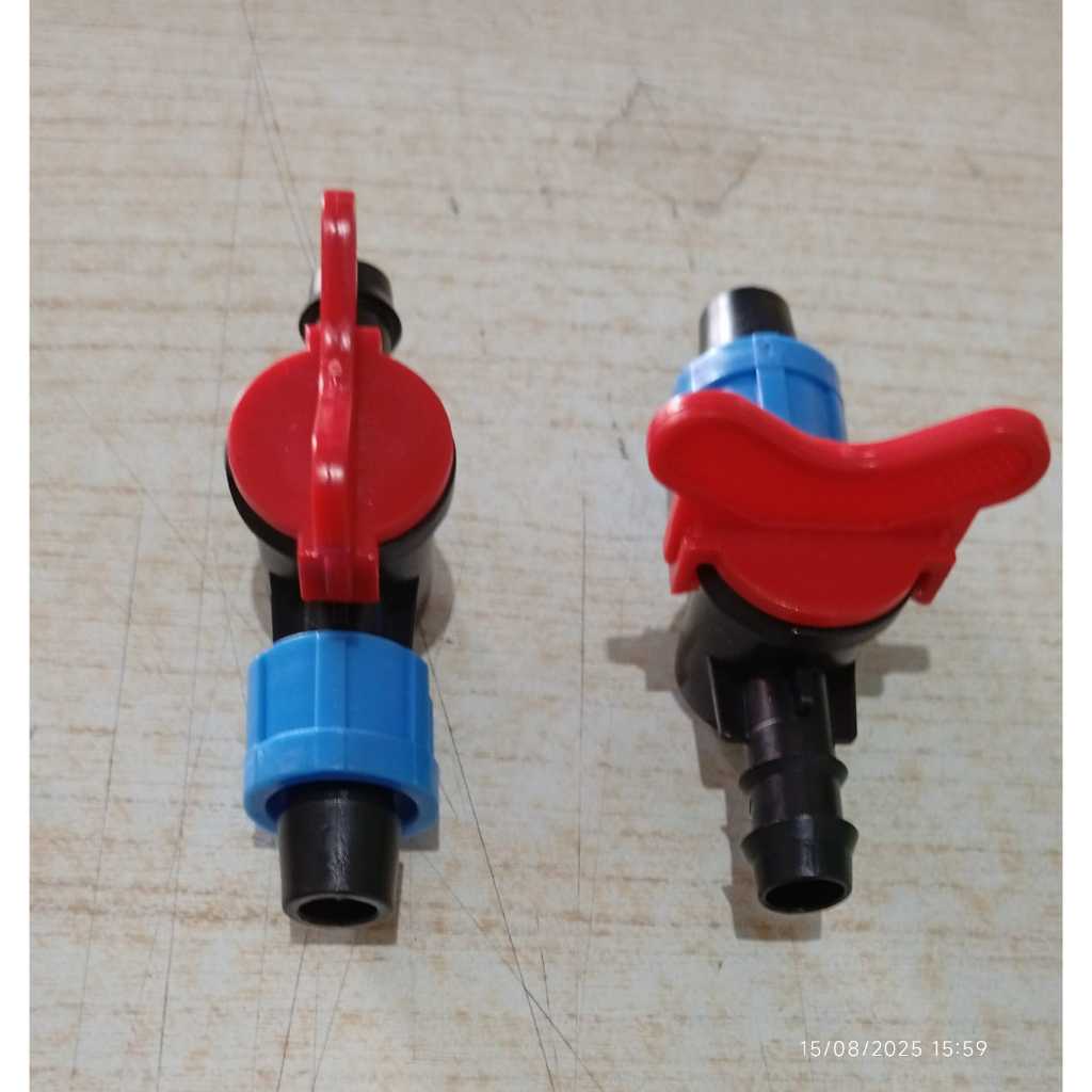Drip Tape Valve - Combo Tape & Hose | Konektor Keran Selang Driptape Irigasi Hidroponik - Combo Tape