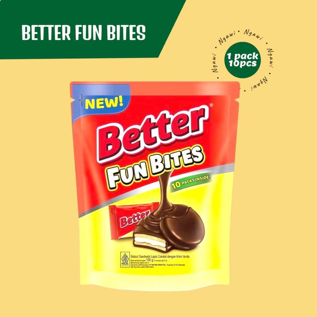 

BETTER FUN BITES POUCH , ISI 10 PCS