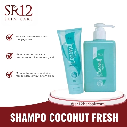 SHAMPO COCONUT SR12 MENGURANGI KETOMBE/ RAMBUT KETOMBE