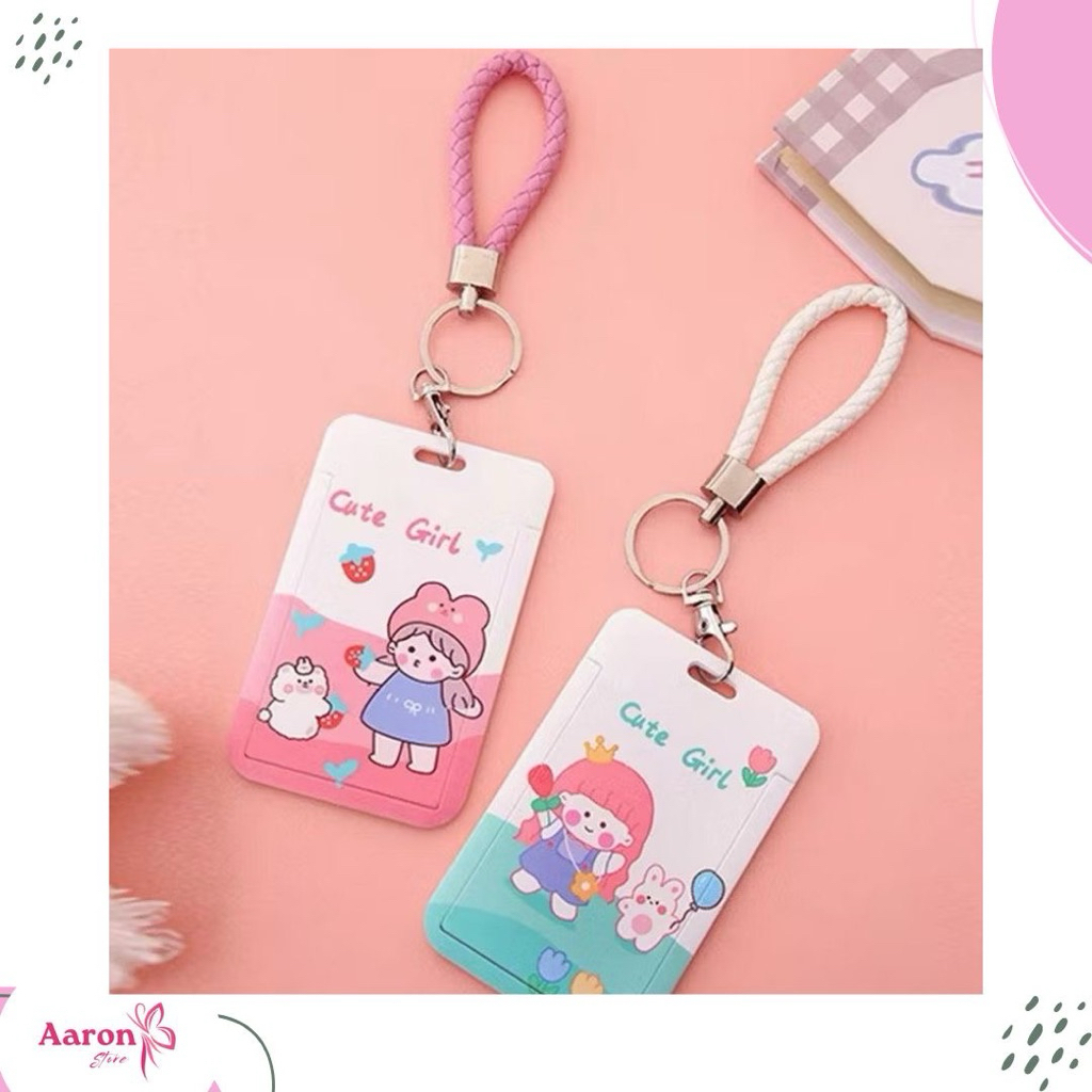 

ID Card Holder Motif Karakter Lucu Pelindung Kartu Name Tag / Tempat Kartu Akses Kantor MRT Busway E-Money Flazz Lanyard Stockami C1240