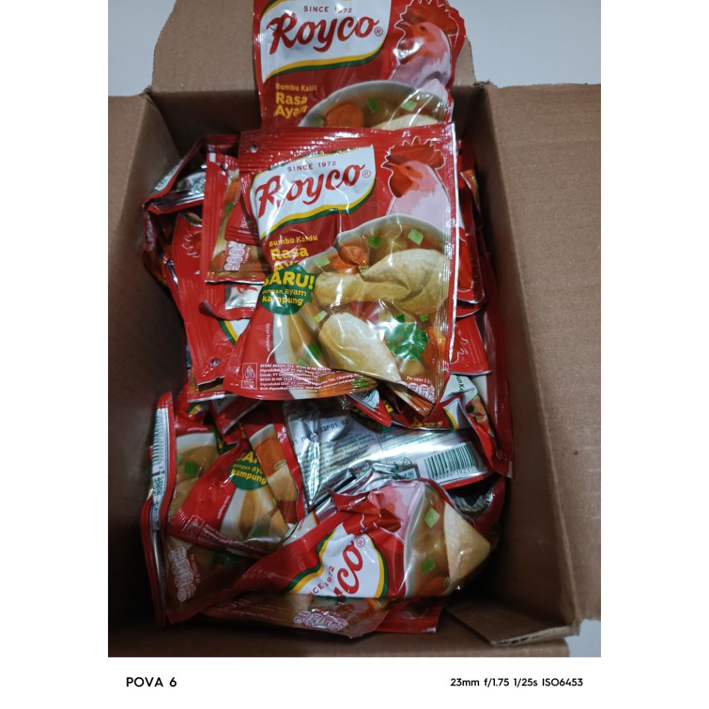 

ROYCO PENYEDAP 94 gr. 1 dus(36 pcs X 94gr)