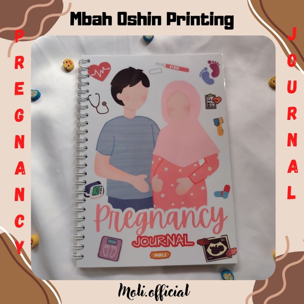 

Pregnancy Journal/Jurnal Kehamilan bahasa Indonesia/Hadiah Pernikahan/Notebook Spiral/Jurnal Spiral By Motivasi Nulis Id