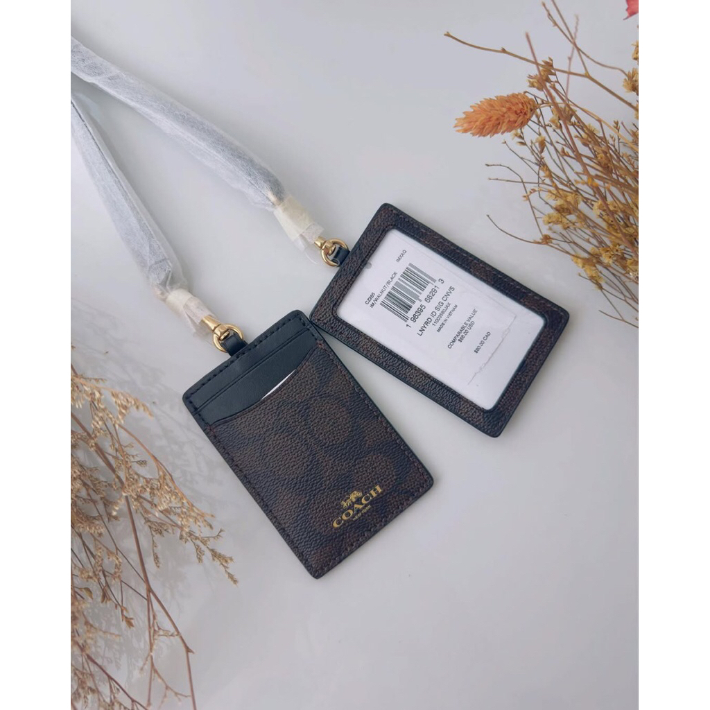 

Signature ID Lanyard Brown Black Gold